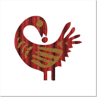 Adinkra Sankofa African Bird Symbol Posters and Art